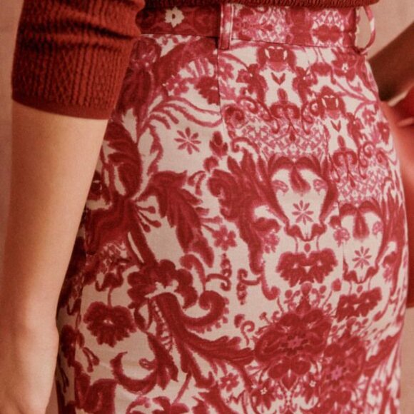 Sezane Norma Skirt Magda Print midi pencil skirt floral - Picture 4 of 4